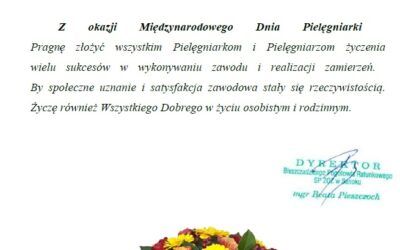 Życzenia z okazji międzynarodowego dnia Pielęgniarki